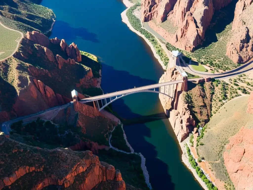 Vista impresionante del Puente de Royal Gorge en 8K, resaltando su diseño icónico